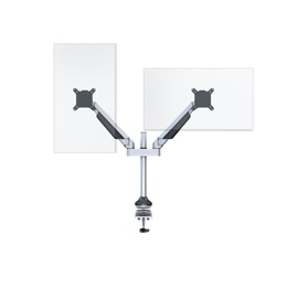 Multibrackets 2 karos asztali gázrugós konzol (15-32", VESA 75x75/100x100, max. 10 kg, ezüst)