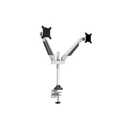 Multibrackets 2 karos asztali konzol (15-32", VESA 75x75/100x100, max. 10 kg, dönthető, forgatható, fehér)