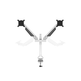 Multibrackets 2 karos asztali konzol (15-32", VESA 75x75/100x100, max. 10 kg, dönthető, forgatható, fehér)