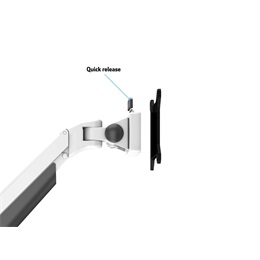 Multibrackets 2 karos asztali konzol (15-32", VESA 75x75/100x100, max. 10 kg, dönthető, forgatható, fehér)
