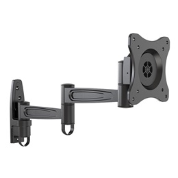 Multibrackets Flexarm 360 fali konzol (15-32", VESA 75/100/200, max 15 kg, dönthető, forgatható, fekete)
