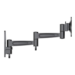 Multibrackets Flexarm 360 fali konzol (15-32", VESA 75/100/200, max 15 kg, dönthető, forgatható, fekete)