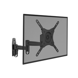 Multibrackets Flexarm 360 fali konzol (15-32", VESA 75/100/200, max 15 kg, dönthető, forgatható, fekete)