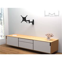 Multibrackets Flexarm 360 fali konzol (15-32", VESA 75/100/200, max 15 kg, dönthető, forgatható, fekete)