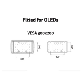 Multibrackets M Super Slim fali konzol (32-65", max. VESA 400x400, 40 kg, dönthető, forgatható, fekete)