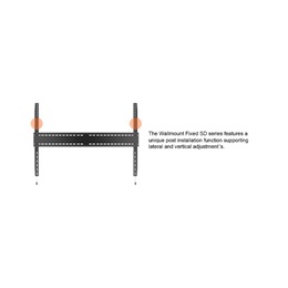 Multibrackets M Universal fix fali konzol (60"-110", VESA 800x600, 125kg, fekete)