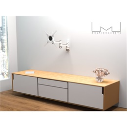 Multibrackets M VESA Flexarm 360 III falikonzol (15-32", VESA: 75x75/100x100/200x100/200x200, 15 kg, dönthető, forgatha