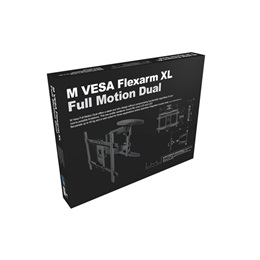 Multibrackets M VESA Flexarm XL Full Motion Dual fali konzol (40"-85", VESA 600x400, max. 45 kg, fekete)