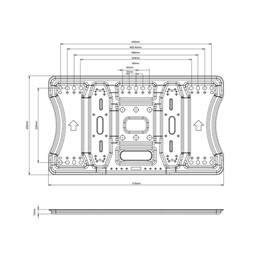 Multibrackets M VESA SuperSlim Tilt&Turn HD fali konzol (40-86", VESA 100x100-400x400, dönthető, 65 kg, fekete)