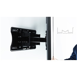 Multibrackets M VESA SuperSlim Tilt&Turn HD fali konzol (40-86", VESA 100x100-400x400, dönthető, 65 kg, fekete)