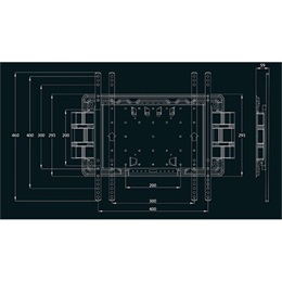 Multibrackets M VESA SuperSlim Tilt&Turn HD fali konzol (40-86", VESA 100x100-400x400, dönthető, 65 kg, fekete)