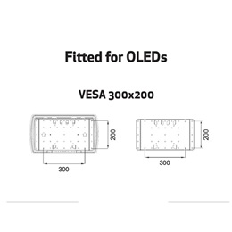 Multibrackets M VESA SuperSlim Tilt&Turn HD fali konzol (40-86", VESA 100x100-400x400, dönthető, 65 kg, fekete)