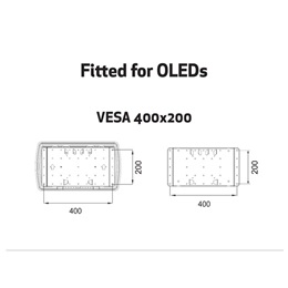 Multibrackets M VESA Super Slim fali konzol (32"-65", max. VESA 400x400, dönthető, forgatható, fekete, 40 kg)