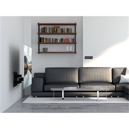 Multibrackets M VESA Super Slim fali konzol (32"-65", max. VESA 400x400, dönthető, forgatható, fekete, 40 kg)