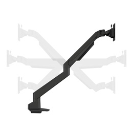 Multibrackets M gázrugós egykaros asztali konzol (15-34", VESA 75x75/100x100, max. 10 kg, fekete)
