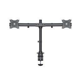 Multibrackets asztali konzol (2 képernyős, 15-27", VESA 75x75/100x100 mm, 8 kg/monitor, dönthető, forgatható, fekete)