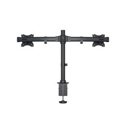 Multibrackets asztali konzol (2 képernyős, 15-27", VESA 75x75/100x100 mm, 8 kg/monitor, dönthető, forgatható, fekete)