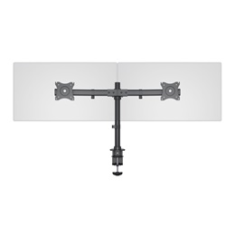 Multibrackets asztali konzol (2 képernyős, 15-27", VESA 75x75/100x100 mm, 8 kg/monitor, dönthető, forgatható, fekete)
