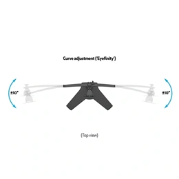 Multibrackets asztali monitorállvány, 3 képernyős rögzítőkar (15–24", VESA 75x75/100x100, dönthető, forgatható, fekete)
