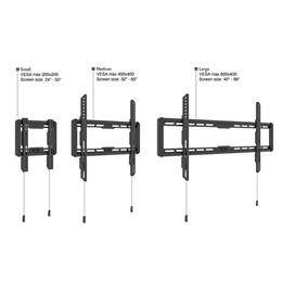 Multibrackets fix fali konzol (40-86", VESA: 200x200, 300x200, 300x300, 400x200, 400x300, 400x400, 600x300, 600x400, 70