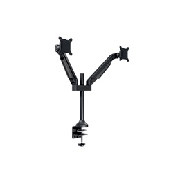 Multibrackets gázrugós 2 karos asztali monitor konzol (15-32", VESA 75x75/100x100, max. 10 kg, fekete)
