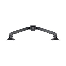 Multibrackets gázrugós 2 karos asztali monitor konzol (15-32", VESA 75x75/100x100, max. 10 kg, fekete)