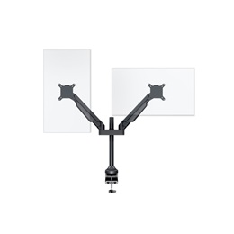 Multibrackets gázrugós 2 karos asztali monitor konzol (15-32", VESA 75x75/100x100, max. 10 kg, fekete)