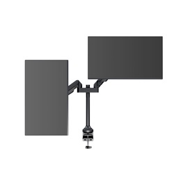 Multibrackets gázrugós 2 karos asztali monitor konzol (15-32", VESA 75x75/100x100, max. 10 kg, fekete)