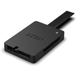 NZXT Control Hub (3×8-tűs PWM, 1×4-tűs PWM, 4×8-tűs RGB + 1×RGB, max 96 LED/csatorna, PCIe 8-tűs táp, fekete)