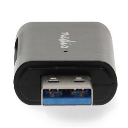 Nedis CRDRU3110BK USB kártyaolvasó (USB 3.2 Gen1, USB-C, microSD/microSDHC/microSDXC/SD/SDHC/SDXC, fekete)