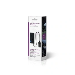Nedis POCO100 tápegység (230 V AC 50 Hz bemenet, 12 V DC kimenet, 60 W, 5 A, szivargyújtó kimenet, Euro dugasz CEE 7/16,