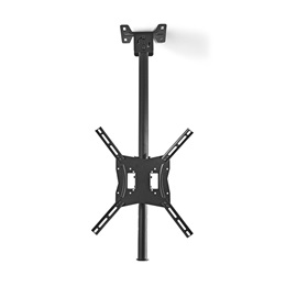 Nedis TVCM1330BK mennyezeti TV/monitor tartó (26-42", VESA 100x100/200x100/200x200/400x200/400x400, 20 kg, dönthető 12°