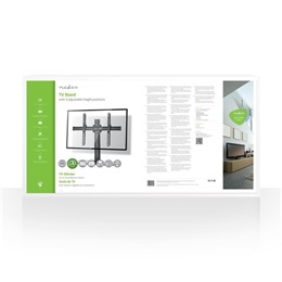 Nedis TVSM2330BK falitartó konzol (32"-65", VESA 200x100-600x400, 45 kg, dönthető, forgatható, kábelkezelés, fekete)