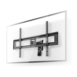Nedis TVWM1550BK fali tartókonzol (37"-70", VESA 100x100-600x400, 35 kg, dönthető, forgatható, acél, fekete)