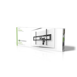 Nedis TVWM1550BK fali tartókonzol (37"-70", VESA 100x100-600x400, 35 kg, dönthető, forgatható, acél, fekete)