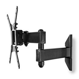 Nedis TVWM31BK fali monitor tartó konzol (10-32", dönthető, forgatható, VESA 75x75/100x100/200x100/200x200, faltáv 68-3