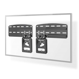 Nedis TVWM5065BK LCD TV/monitor fali tartó konzol (43-85", teherbírás 60 kg, faltáv 7,5 mm, VESA 400x200/400x400/600x40
