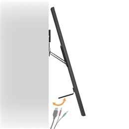 Nedis TVWM5090BK fali tartó konzol (43-100", 75 kg teherbírás, faltáv 9,5 mm, VESA 400x200/400x400/600x400, fekete)