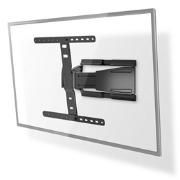 Nedis TVWM5560BK TV/monitor fali konzol (43"-90", max. 50 kg, forgatható, dönthető, 2 forgáspont, VESA 400x400/600x400/4