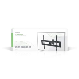 Nedis fali TV/monitor tartó konzol (37"-70", teljes mozgású, 35 kg, dönthető 20°, forgatható 170°, faltávolság 220 mm, k