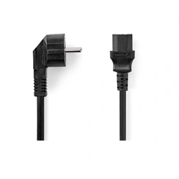 Nedis tápkábel IEC-320-C13 3 m (3 x 1,00 mm2, nikkelezett, fekete)