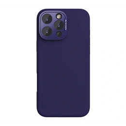 Nillkin Lenswing Magnetic műanyag telefonvédő (matt, mikrofiber plüss belső, kameravédő, MagSafe, lila)