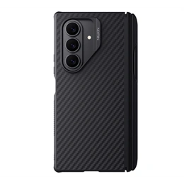 Nillkin Synthetic Fiber Pro műanyag telefonvédő (aramid bevonat, légpárnás sarok, MagSafe, érintőceruza, fekete)