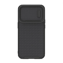 Nillkin Textured S szilikon telefonvédő (3D, kameravédő, prémium, fekete)