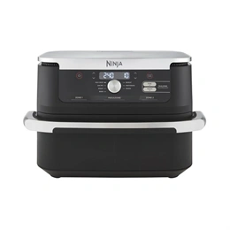 Ninja Foodi AF500EU forrólevegős sütő (10,4 L, 2470 W, 7 funkció, dupla fiókos, időzítő, fekete/szürke)