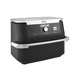 Ninja Foodi AF500EU forrólevegős sütő (10,4 L, 2470 W, 7 funkció, dupla fiókos, időzítő, fekete/szürke)
