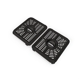 Ninja Foodi AF500EU forrólevegős sütő (10,4 L, 2470 W, 7 funkció, dupla fiókos, időzítő, fekete/szürke)