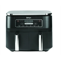 Ninja Foodi Max AF300EU kettős kosaras légsütő (7,6 L, 2×3,8 L kosarak, 2400 W, 40-240 °C, digitális kijelző, időzítő, f