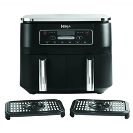 Ninja Foodi Max AF300EU kettős kosaras légsütő (7,6 L, 2×3,8 L kosarak, 2400 W, 40-240 °C, digitális kijelző, időzítő, f