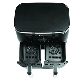 Ninja Foodi Max AF300EU kettős kosaras légsütő (7,6 L, 2×3,8 L kosarak, 2400 W, 40-240 °C, digitális kijelző, időzítő, f